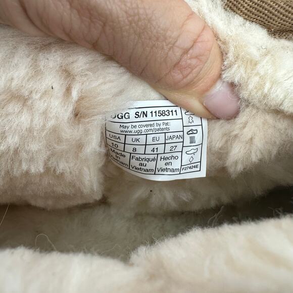 UGG Classic Ultra Mini New Heights Boots Chestnut Womens Size 10 Platform - Picture 8 of 10